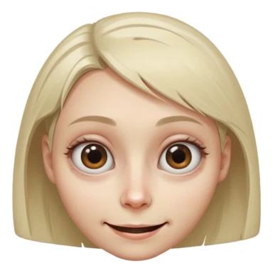 A female where the facial features are subtly distorted in impossible ways, unnatural eye color with veiny eyes, sickly skin texture combined with an unnatural creepy smile, liminal setting that feels wrong, uncanny eerie art style, extremely uncanny, scary femme fatale, bob cut, mole under eye sticker