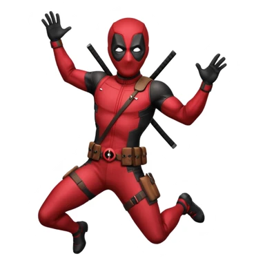 DeadPool from marvel rivals dancing  sticker