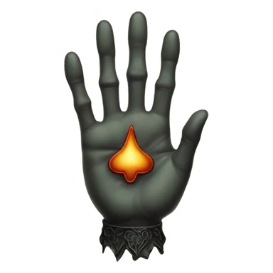 "like hand" , vintage gothic magical style sticker