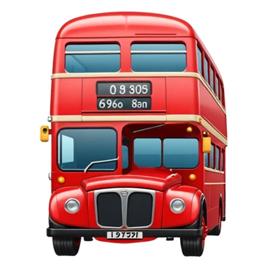 red bus sticker