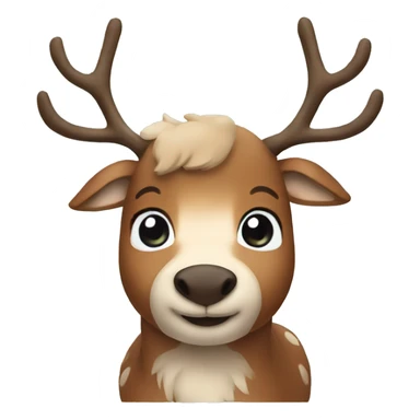 cute reindeer  sticker