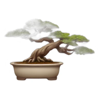 Bonsai tree pink sticker