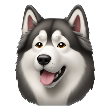 Alaskan malamute dog sticker