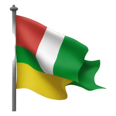 Create a flag similar to Italy’s with green, yellow colors sticker