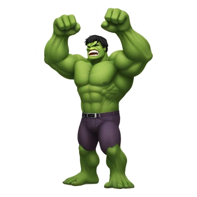Incredible hulk wishing everyone a Happy Thanksgiving and waving sticker