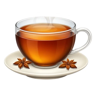 Cup of black tea sticker