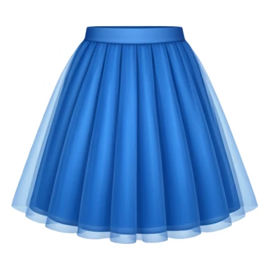 blue tulle skirt sticker