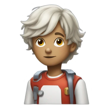 little boy obsessed with doctor eggman robot sticker