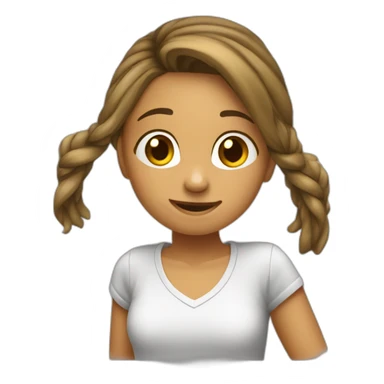 Une fille qui s'appelle Naëlle qui fait un dab sticker