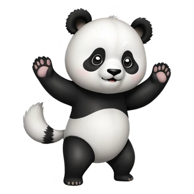 A panda slapping his butt sticker