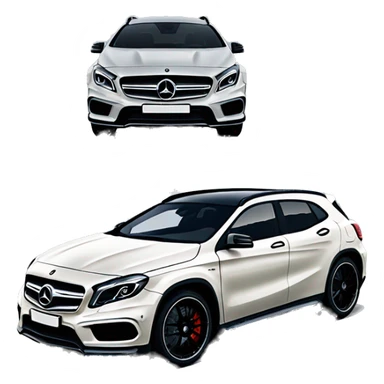 mercedes gla amg 45 sticker