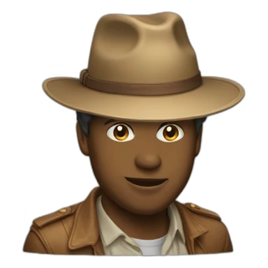 Chat avec un chapeau sticker