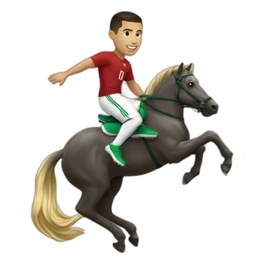ronaldo sur un dauphin sticker