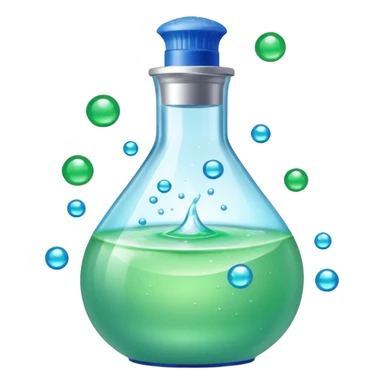 Cetaphil white bottle with light green cap and blue-green label, glowing softly. Surrounded by tiny light orbs and silky sparkles flowing like hydration waves. Feels like a gentle skin shield potion in a glossy, minimalist flask. sticker