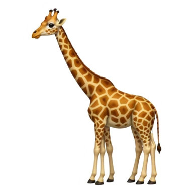 giraffe eating leaves sticker