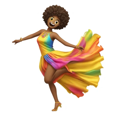 Chica bailando sticker