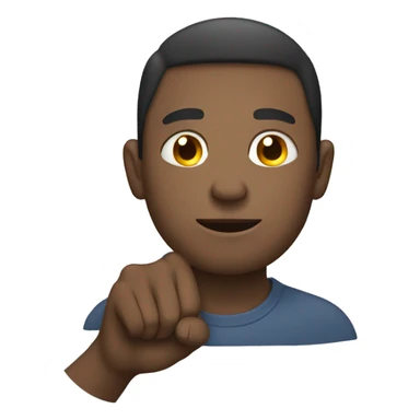 Homme en levant une mains en lair sticker