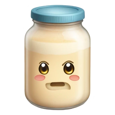 bubbly sourdough starter in jar sticker