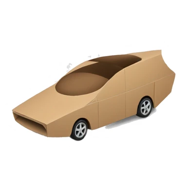 Aerodynamic Cardboard car sticker