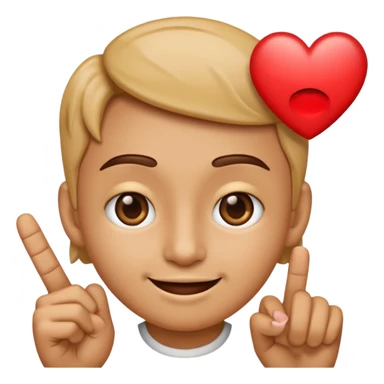 Smirk face 😏 with heart EYES and the pointer finger 🫵🏽 on the smirk face emoji  sticker