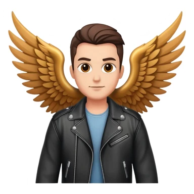 Biker with wings  sticker