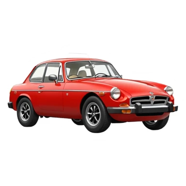 1978 Mgb gt siren red buiscit interior chrome bumper sticker