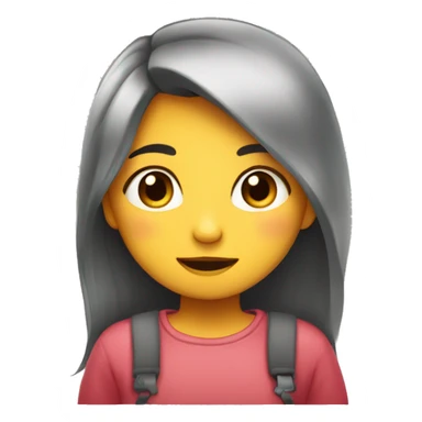 Shy girl and she is in love  sticker