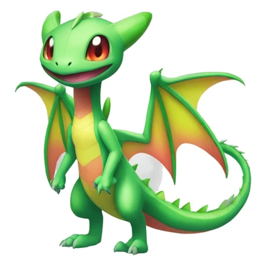 Full body cute edgy shiny colorful Flygon-Scyther-grovyle sticker
