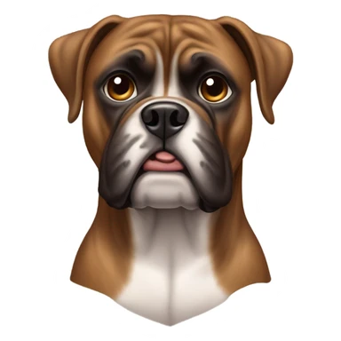 boxer dog brindle sticker
