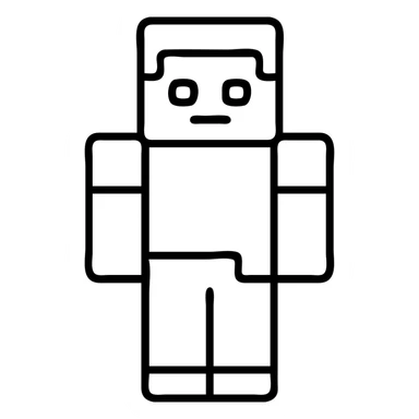 Minecraft character sticker