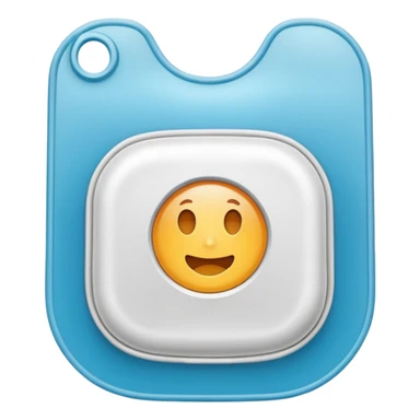 Ostomiebeutel Emoji ohne Gesicht, nur der Beutel sticker