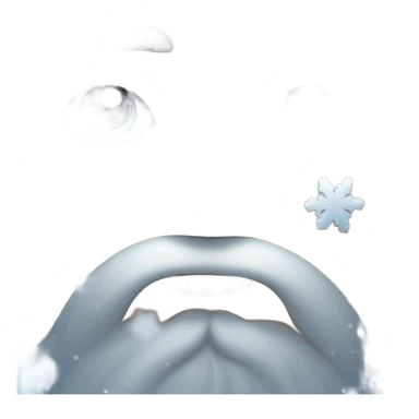 nose inhaling snow sticker