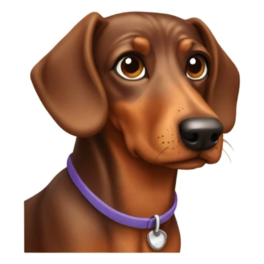 Brown Teckel sticker