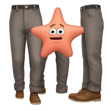Patrick Star with pants sticker