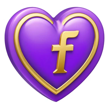 The golden Letter “t” inside a Purple Heart sticker