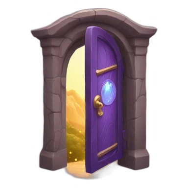 Magical doorway sticker