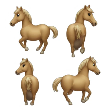 Cheval sur une souris sticker