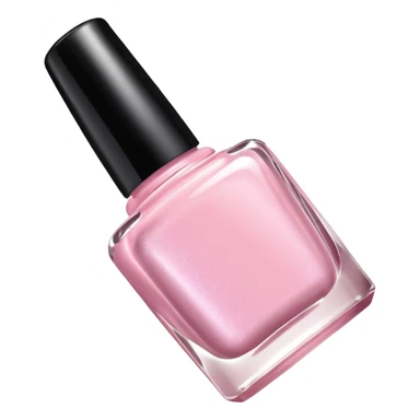 Soft pink shinmer nail polish sticker