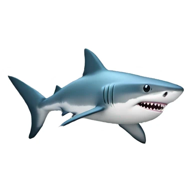 Shark swimming in money sticker