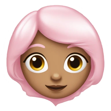 Baby pink heart with glitter sticker