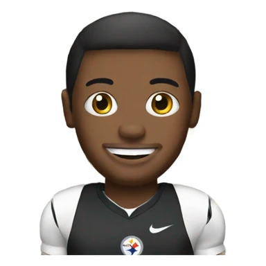 Steelers football player cooking sticker