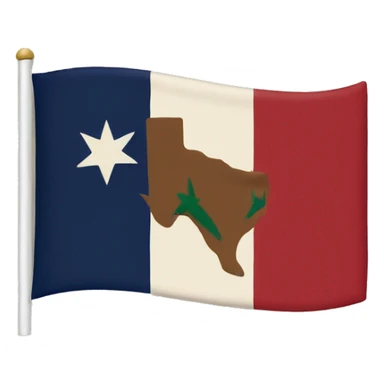 texas x california flag sticker