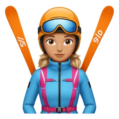 Woman Skiing, Matterhorn sticker