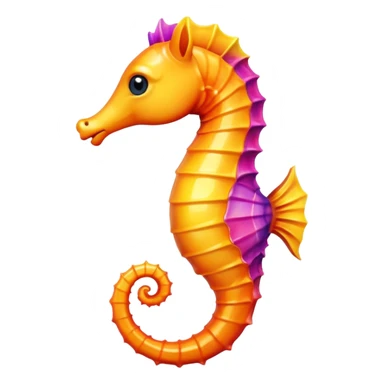 Seahorse - чтобы выглядил как настоящий эмодзи sticker