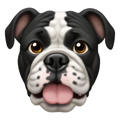 Frechie bulldog black face sticker