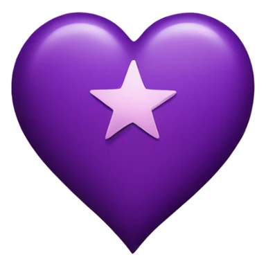 Purple heart with stars over the purple heart sticker