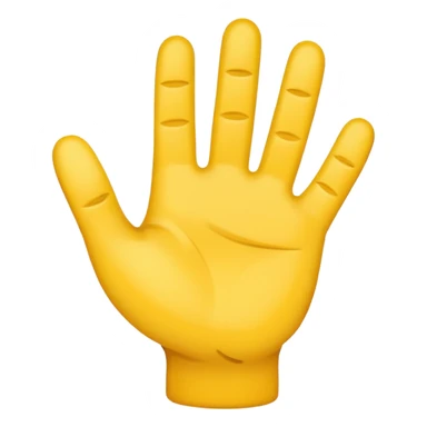 stop hand emoji with 5 fingers sticker