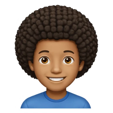 Black boy with a small afro  sticker