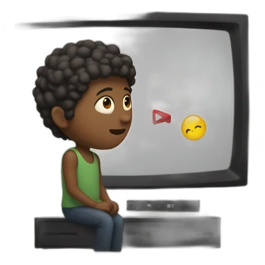 Watching netflix on tv sticker