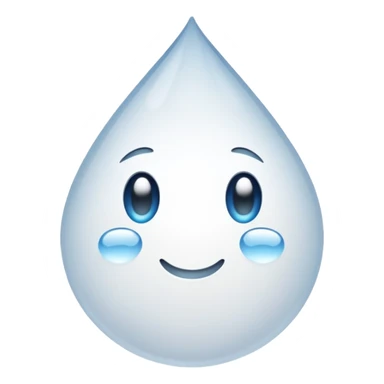 Pure white Sweat Droplets emoji sticker
